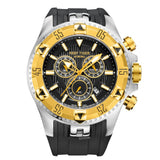 2020 Reef Tiger/RT Top Brand Men Sports Quartz Watches with Chronograph Date Super Luminous Steel Yellow Gold Stop Watch RGA303