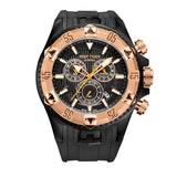 2020 Reef Tiger/RT Top Brand Men Sports Quartz Watches with Chronograph Date Super Luminous Steel Yellow Gold Stop Watch RGA303