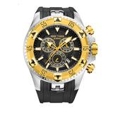 2020 Reef Tiger/RT Top Brand Men Sports Quartz Watches with Chronograph Date Super Luminous Steel Yellow Gold Stop Watch RGA303