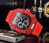 Richard Automatic Watch RM Limitde Edition Mens Watches Top Brand Mille Luxury Quartz Wristwatch Silicone Strap Tonneau shape