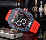 Richard Automatic Watch RM Limitde Edition Mens Watches Top Brand Mille Luxury Quartz Wristwatch Silicone Strap Tonneau shape